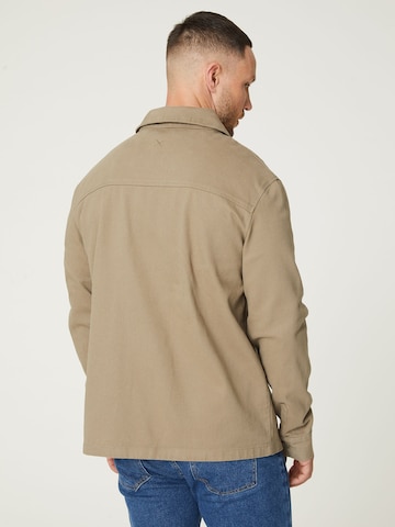 DAN FOX APPAREL Regular fit Button Up Shirt 'Arvid' in Brown