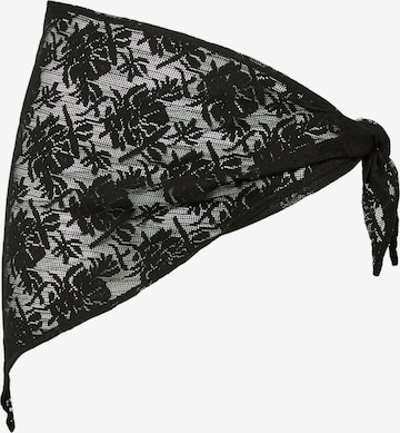 Serviette de plage 'PCGamilla' PIECES en noir : devant