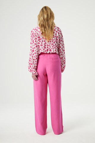 Fabienne Chapot Regular Bundfaltenhose in Pink
