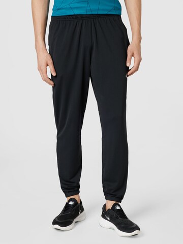 NIKE Tapered Sportsbukser i sort: forside