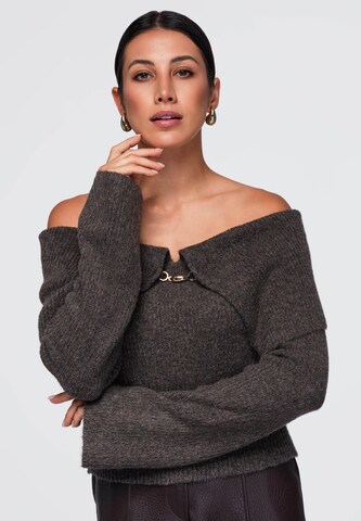 Ombre Sweater in Brown: front