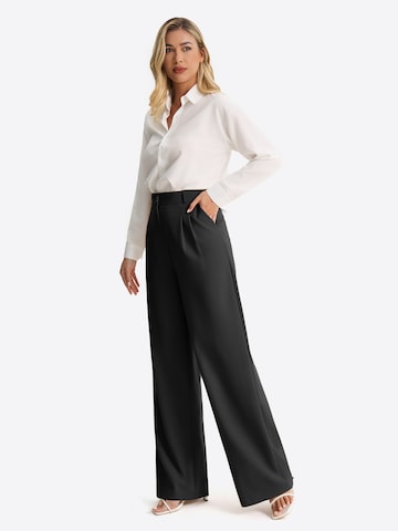 Wide leg Pantaloni con pieghe di Imily Bela in nero