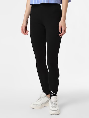 Karl Kani Skinny Leggings in Zwart: voorkant