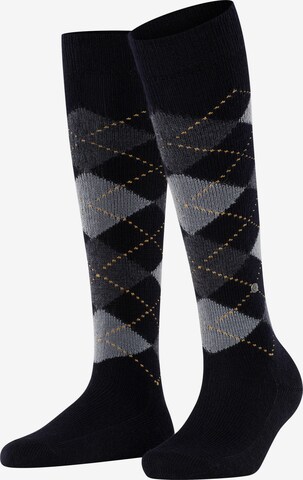 BURLINGTON Over the Knee Socks 'Whitby' in Black: front