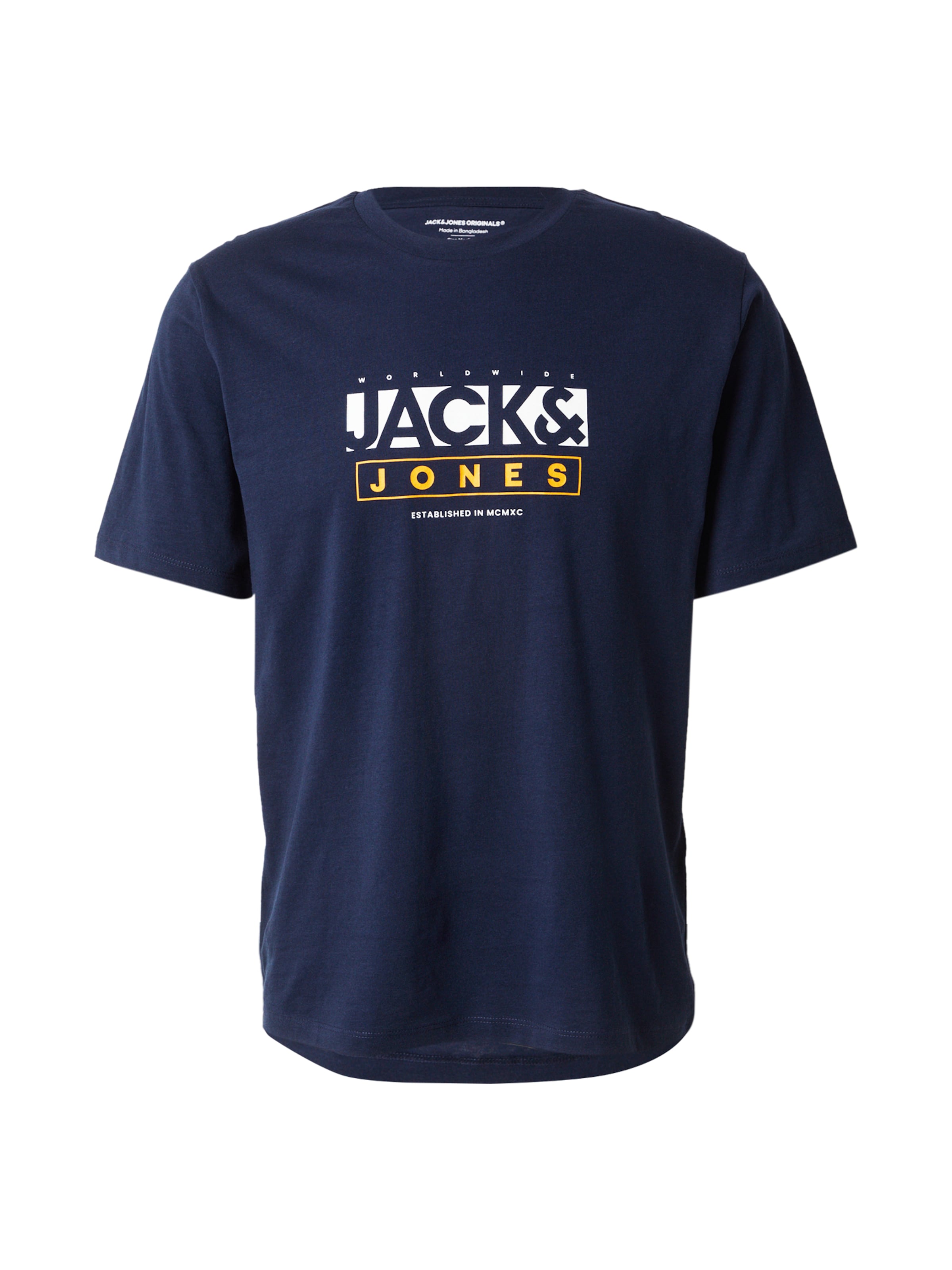 JACK & JONES Póló 'JORSEVEN' - kék: elől