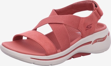 SKECHERS Hiking Sandals 'Go Walk' in Pink: front