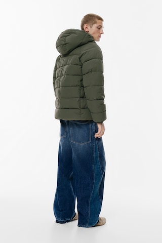 Pull&Bear Winterjas 'STWD' in Groen