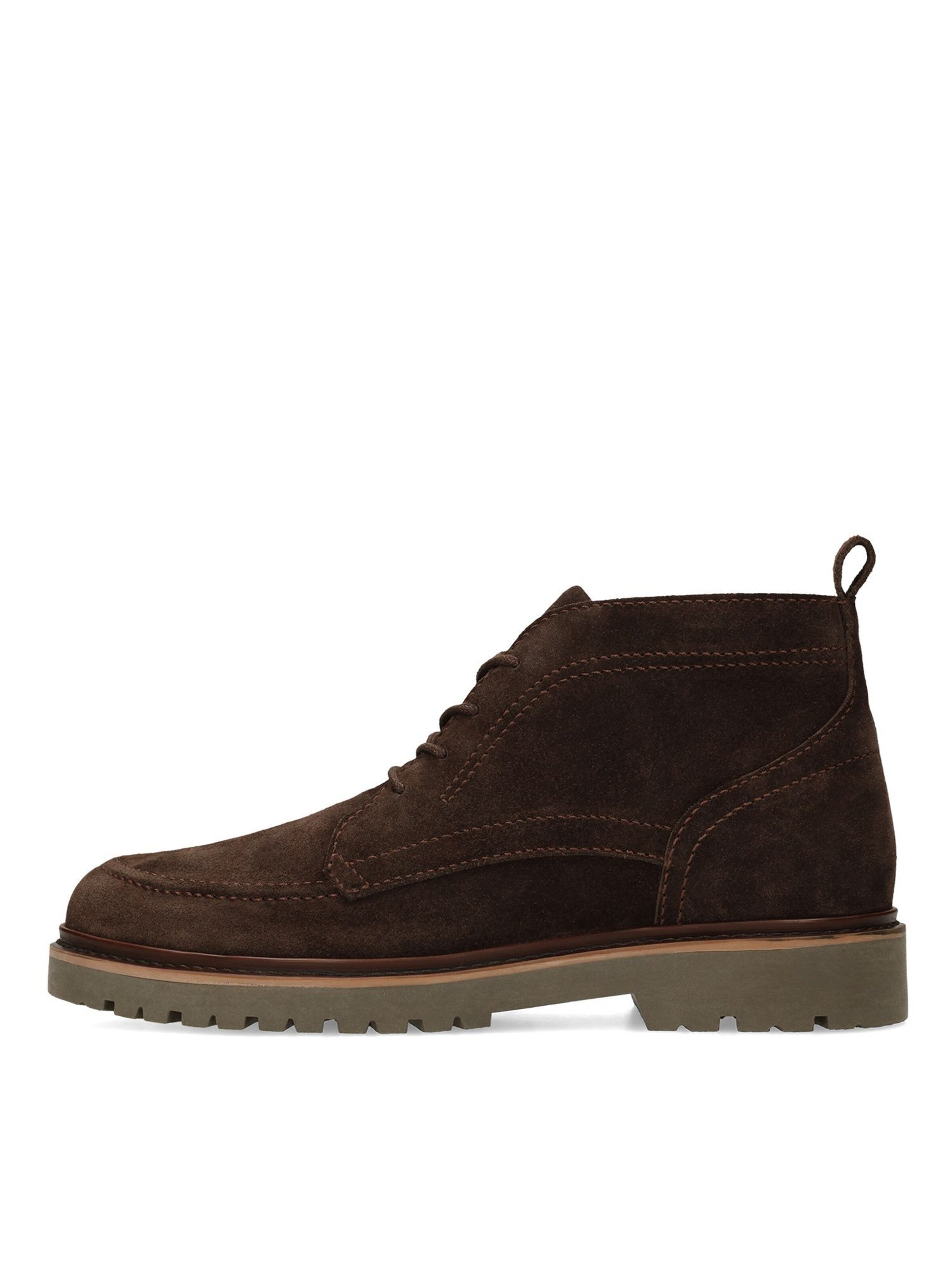 MANFIELD Lace-Up Boots in Brown