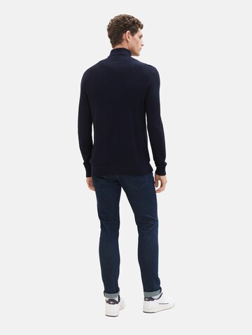 Coupe slim Jean 'Troy' TOM TAILOR en bleu