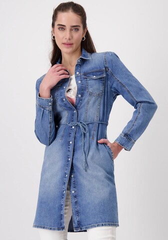 Robe-chemise monari en bleu : devant