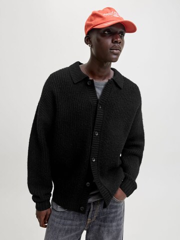 JACK & JONES Knit cardigan in Black