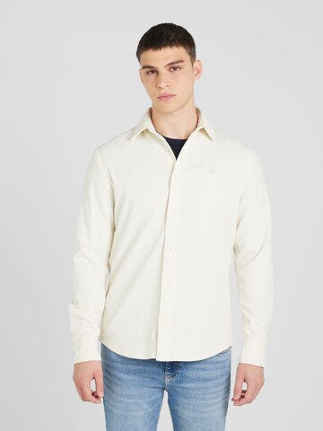 Calvin Klein Jeans Regular Fit Hemd in Weiß: Vorderseite