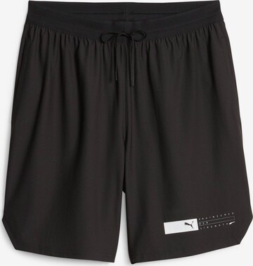 PUMA Regular Workout Pants 'Fuse' in Black: front