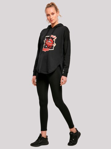 F4NT4STIC Sweatshirt 'Lips Like Sugar Retro Fashion Valentinstag' in Zwart