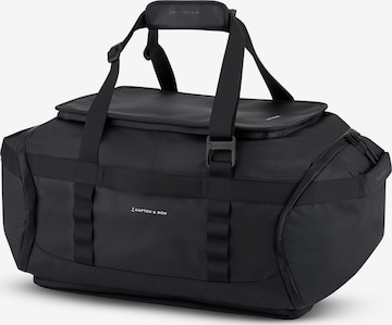 Kapten & Son Reisetasche 'Lisbon Duffle' in Schwarz: Vorderseite