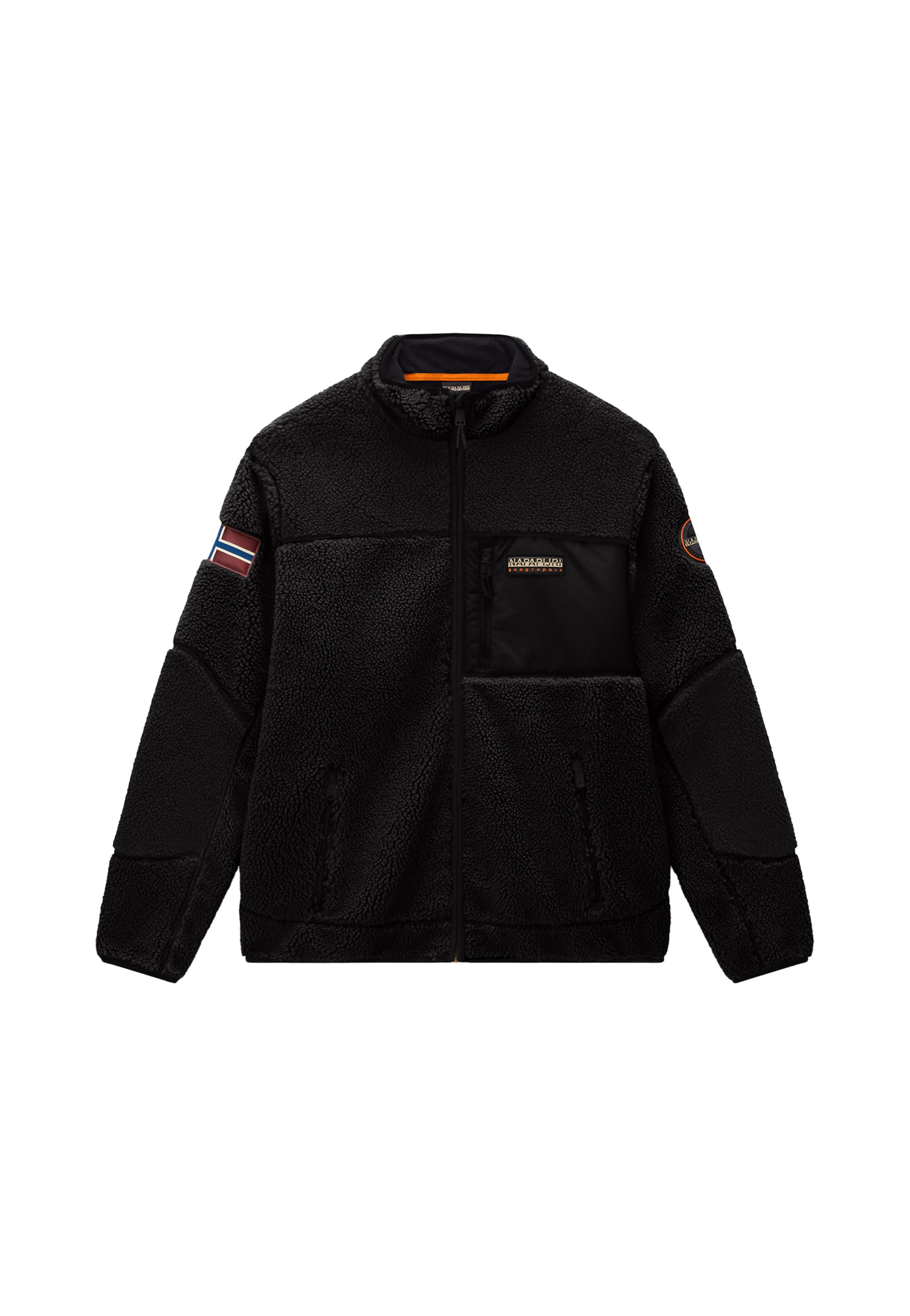 NAPAPIJRI - Chaqueta polar 'Yupik' en negro: frente