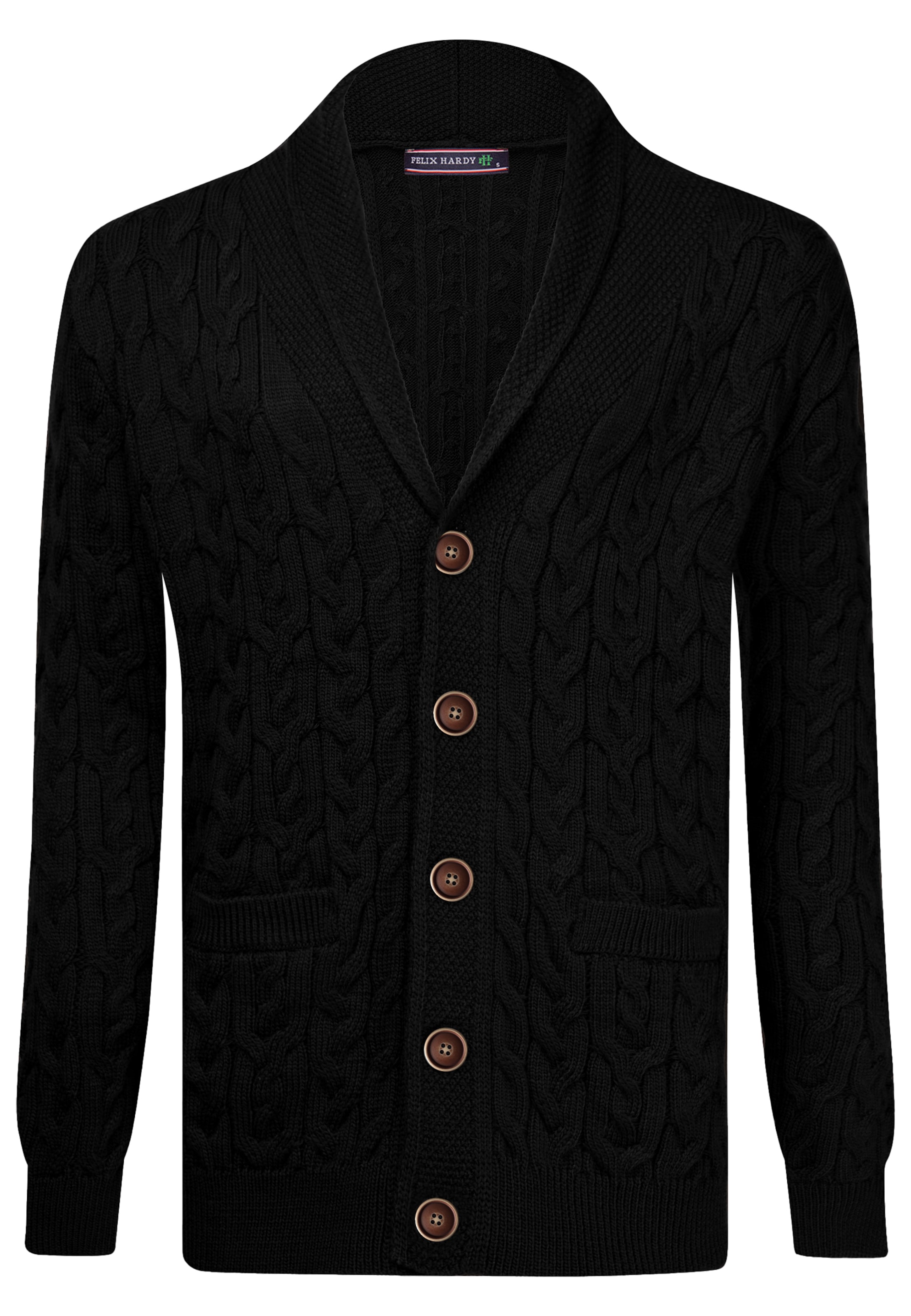 Felix Hardy - Casaco de malha em preto: frente