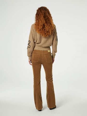 Fabienne Chapot Flared Pants 'Eva' in Brown