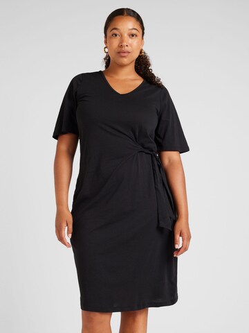 Vero Moda Curve Šaty 'VMCPINA' – černá: přední strana