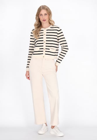 DreiMaster Maritim Strickjacke in Weiß