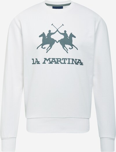 La Martina Sweater majica u bazalt siva / prljavo bijela, Pregled proizvoda
