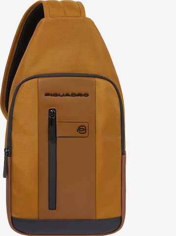 Piquadro Crossbody Bag in Yellow: front