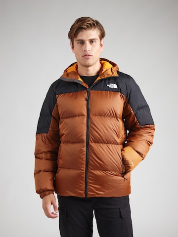 THE NORTH FACE Klasický střih Outdoorová bunda 'Diablo' – hnědá: přední strana