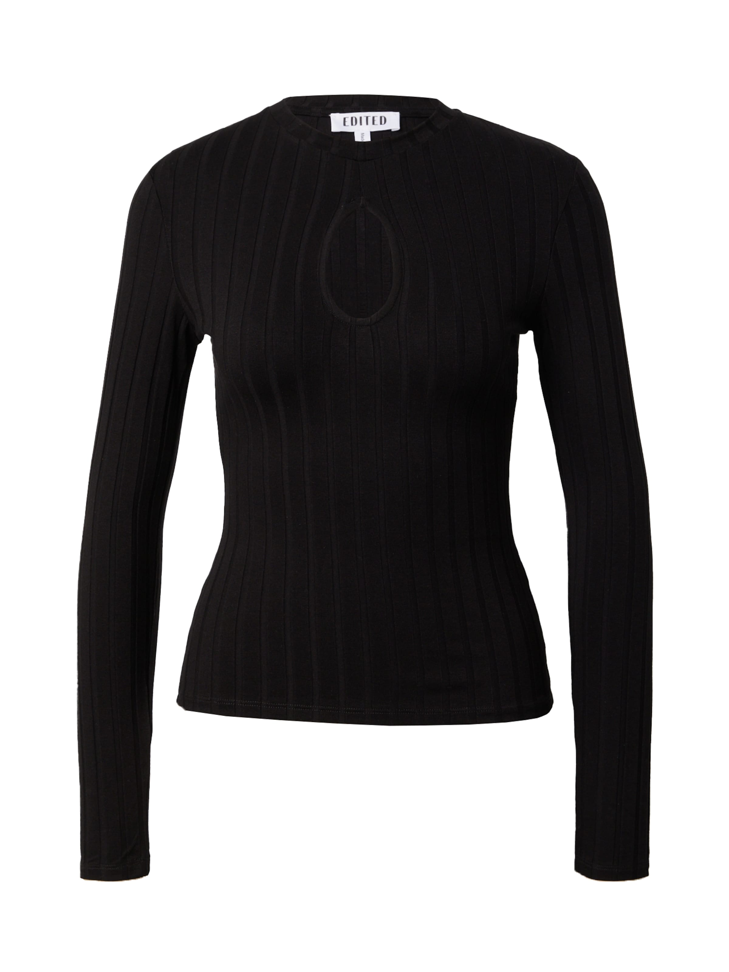 EDITED Tričko 'Charlot' - Čierna: predná strana