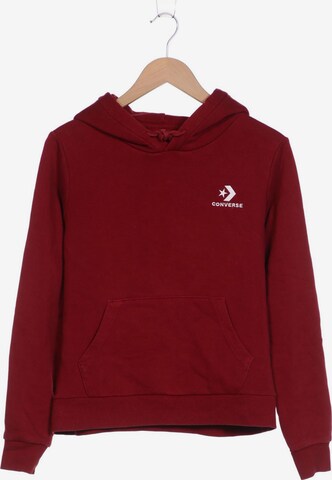 CONVERSE Sweatshirt & Zip-Up Hoodie in M in Red: front