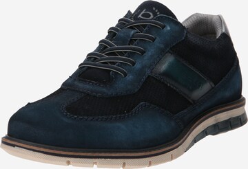 Scarpa stringata 'Simone' di bugatti in blu: frontale