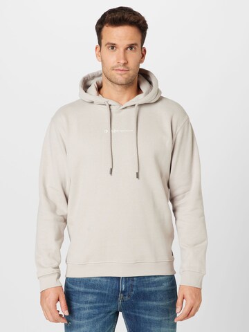 Sweat-shirt TOM TAILOR DENIM en beige : devant