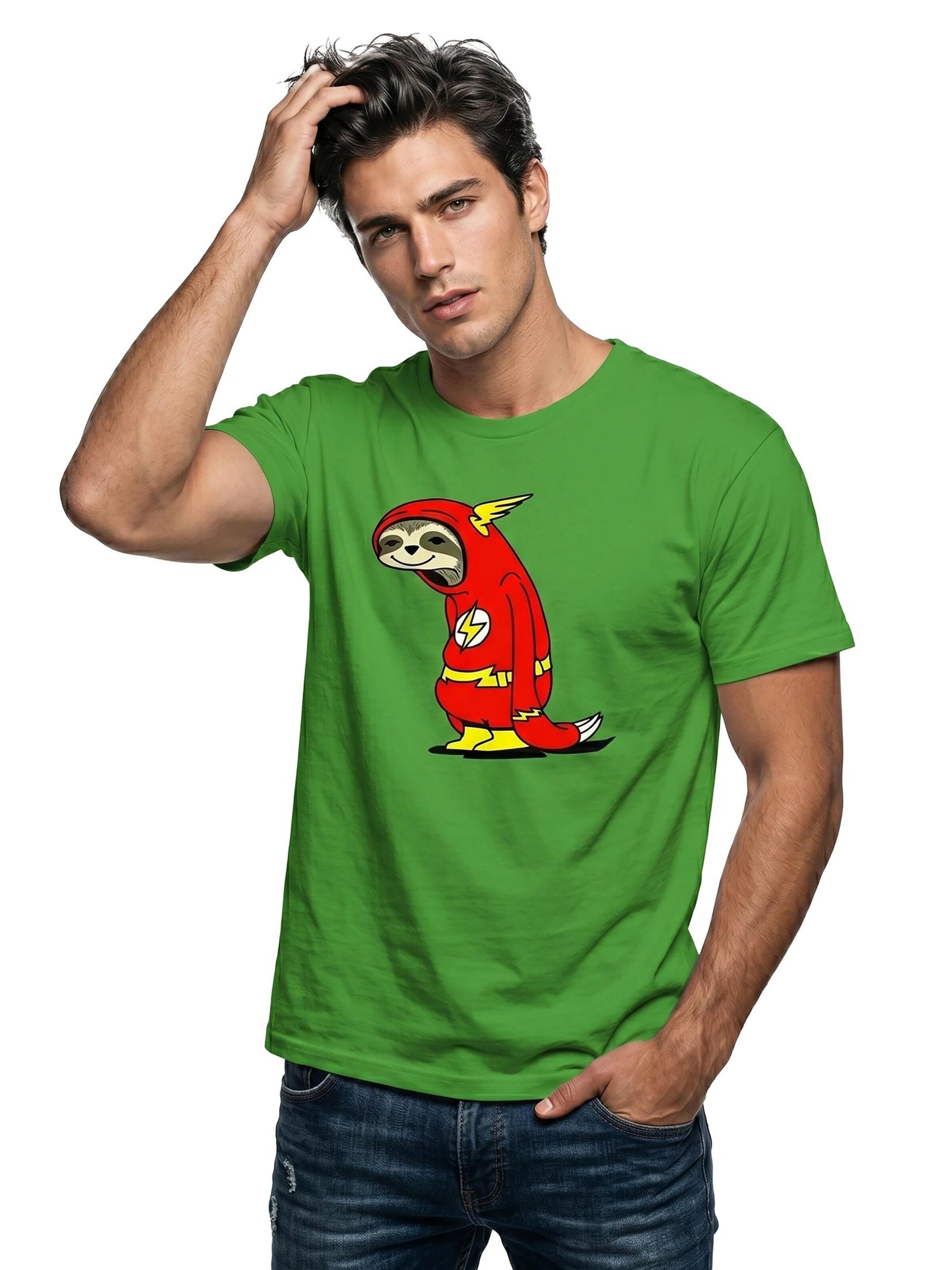 MAKAYA Shirt 'Flash Faultier' in Green