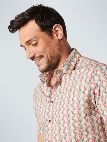 No Excess Regular fit Button Up Shirt in Pink