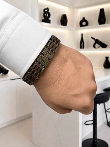 Holzwerk - Pulsera 'GOLDSEE' en marrón