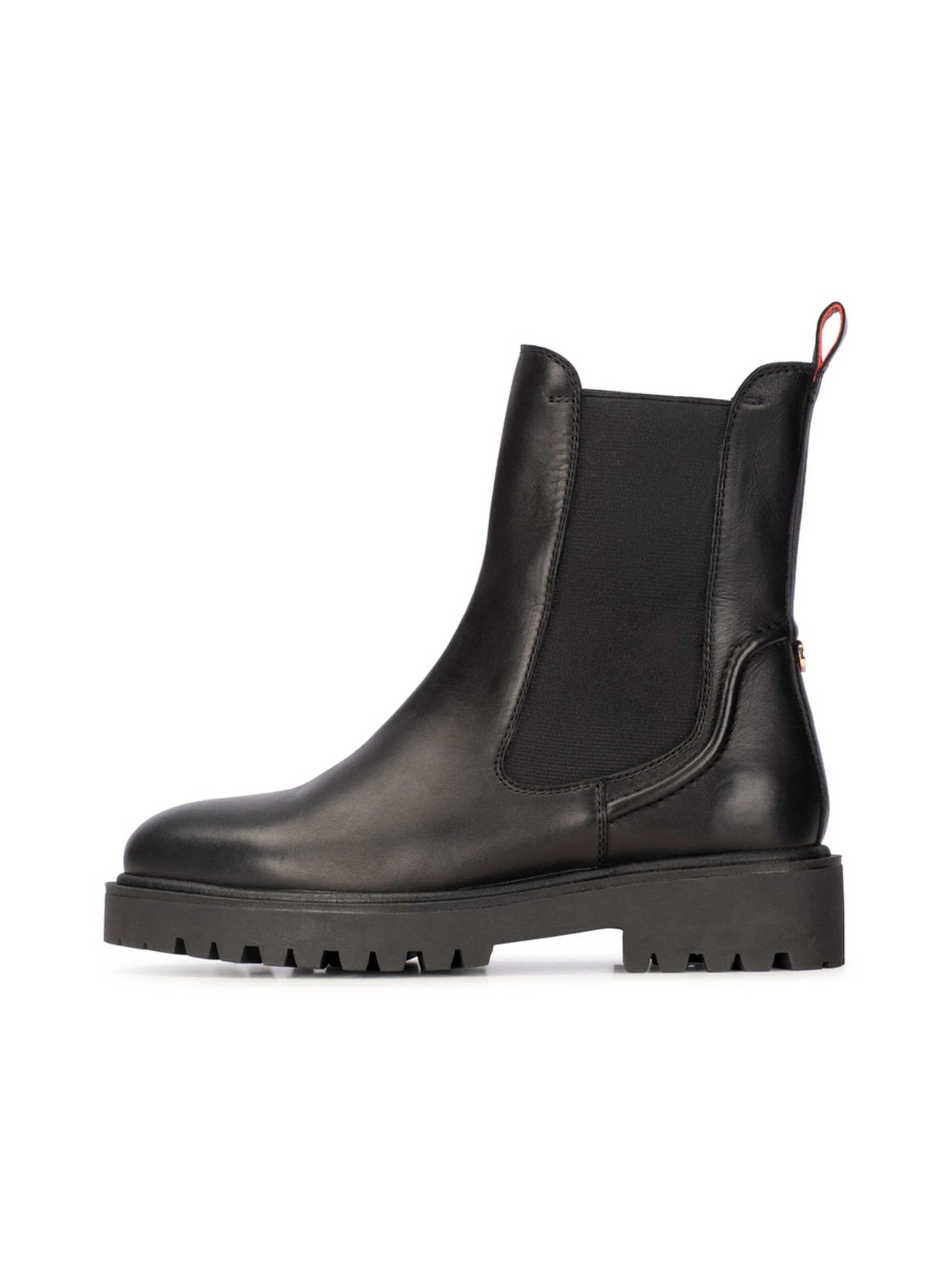 Bottines 'Leta' Haboob en noir : devant