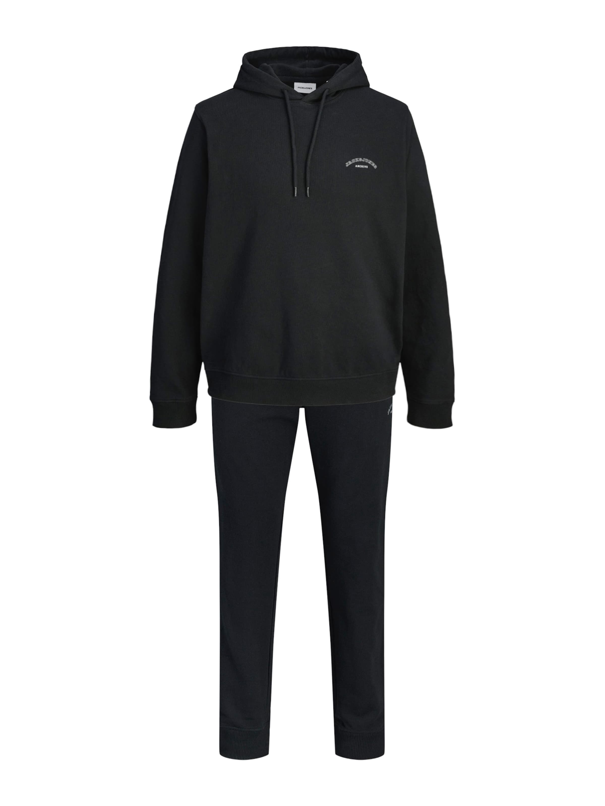 JACK & JONESJogging komplet 'JJCOLLEGE' - crna boja: prednji dio