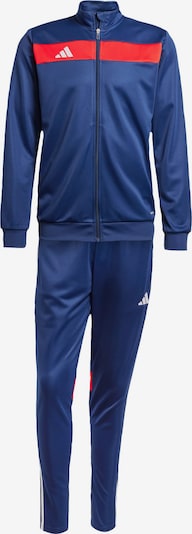 Treniruočių kostiumas 'Tiro 25 Essentials' iš ADIDAS PERFORMANCE, spalva – tamsiai mėlyna / raudona / balta, Prekių apžvalga