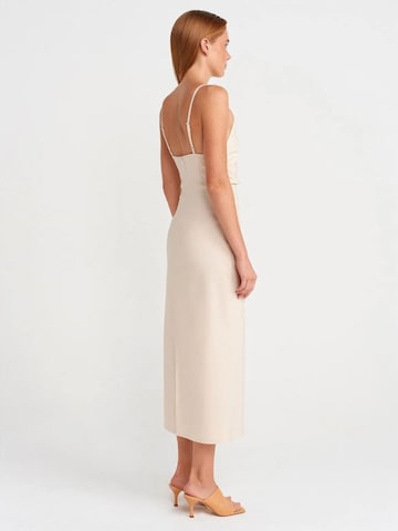 Dilvin Dress in Beige