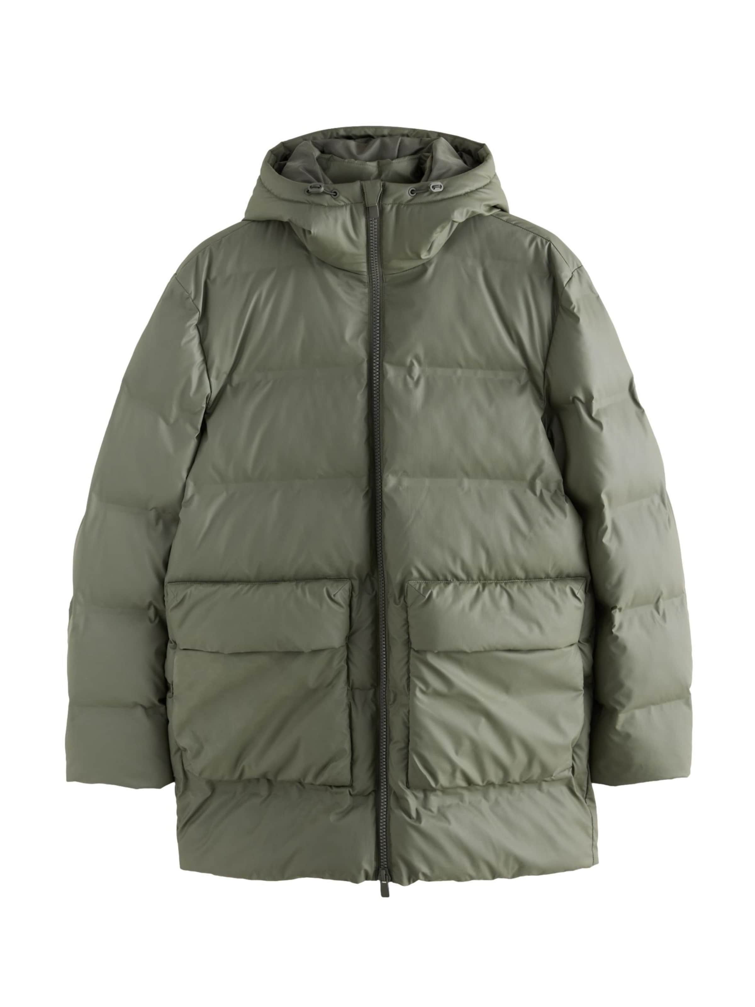 Next Зимно палто в зелено: отпред