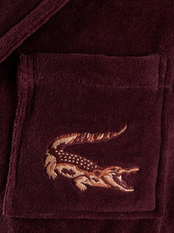 LACOSTE Long Bathrobe 'LRENE' in Red