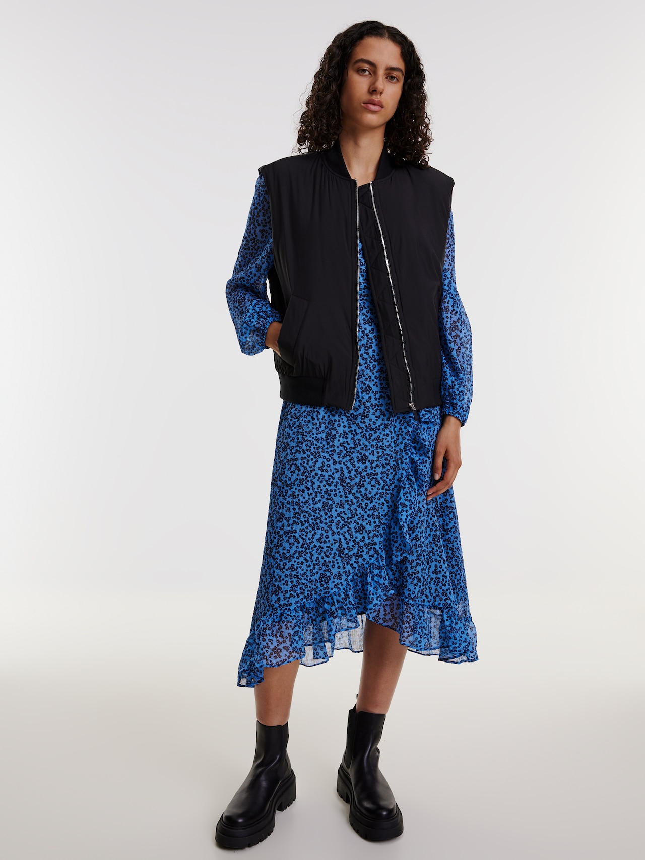 EDITED Jurk 'Peppina' Blauw