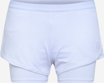 Sergio Tacchini Regular Workout Pants in White: front