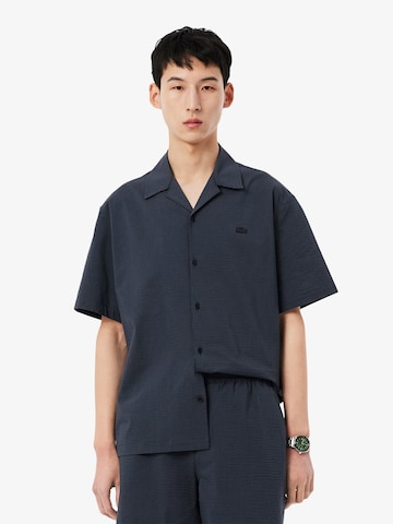 LACOSTE - Regular Fit Camisa em preto: frente