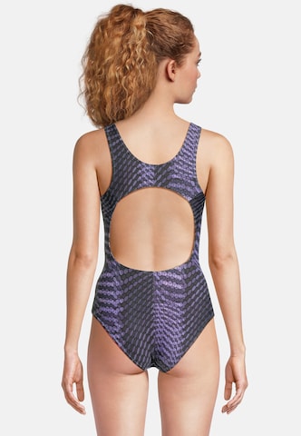 BECO the world of aquasports Triangel Badeanzug 'Hexagon' in Lila