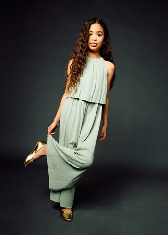 MANGO KIDS Dungarees 'Juna' in Green: front