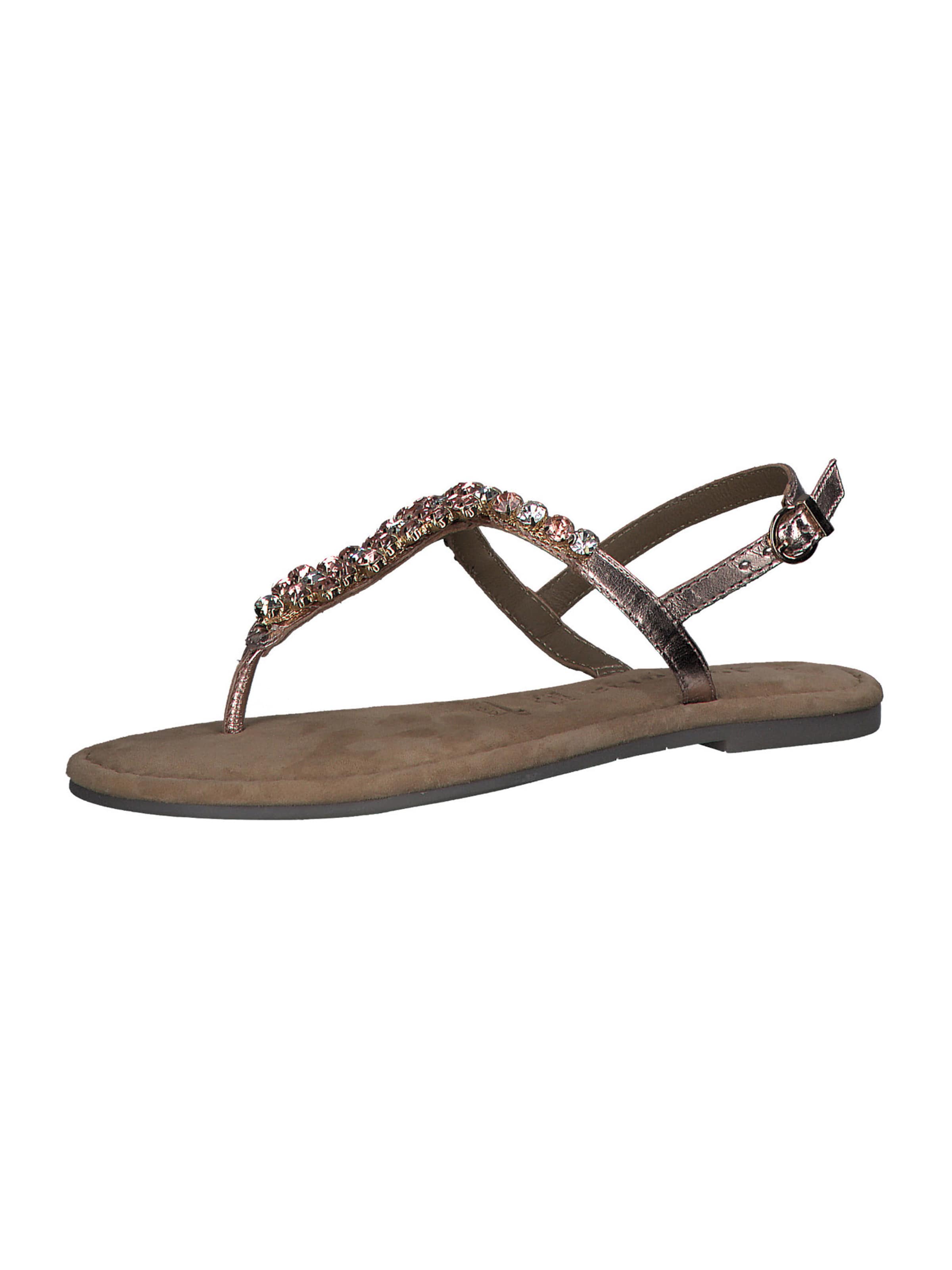 Sandales Tamaris en bronze : devant