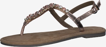 TAMARIS T-Bar Sandals in Bronze: front