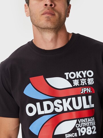 Oldskull T-Shirt 'Tokyopolis' in Schwarz