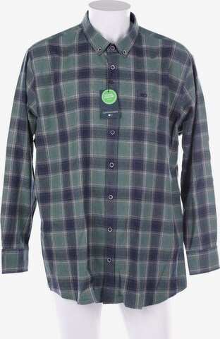 Commander Button Up Shirt in XXL in Green: front