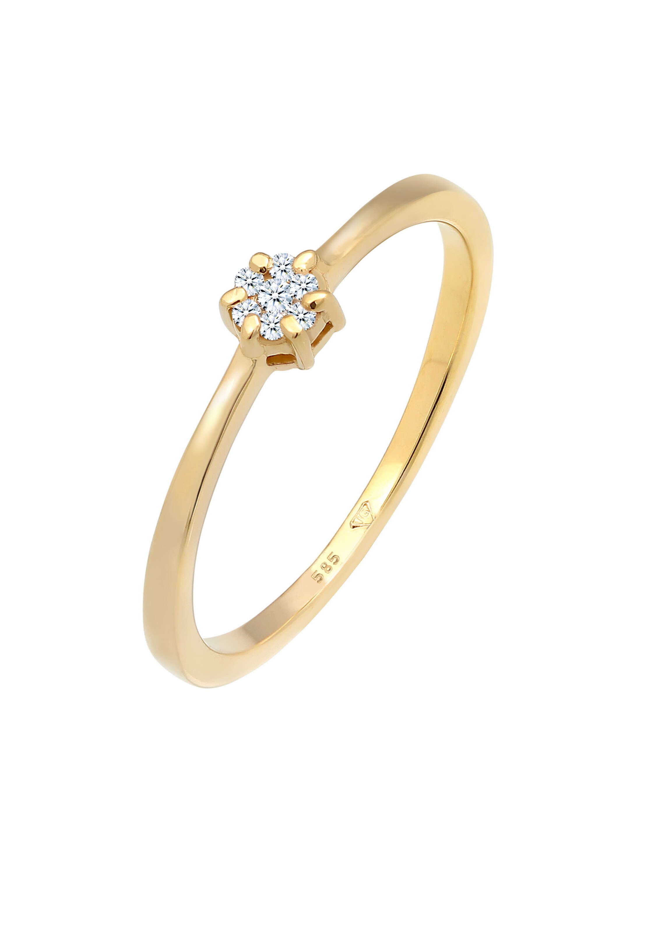 Diamore Ring mit funkelnden Brillanten »Mari« in Gold: Vorderseite